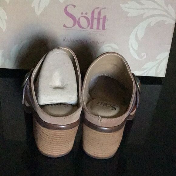 New Söfft Corey belted leather clog brown 37 - Picture 7 of 9
